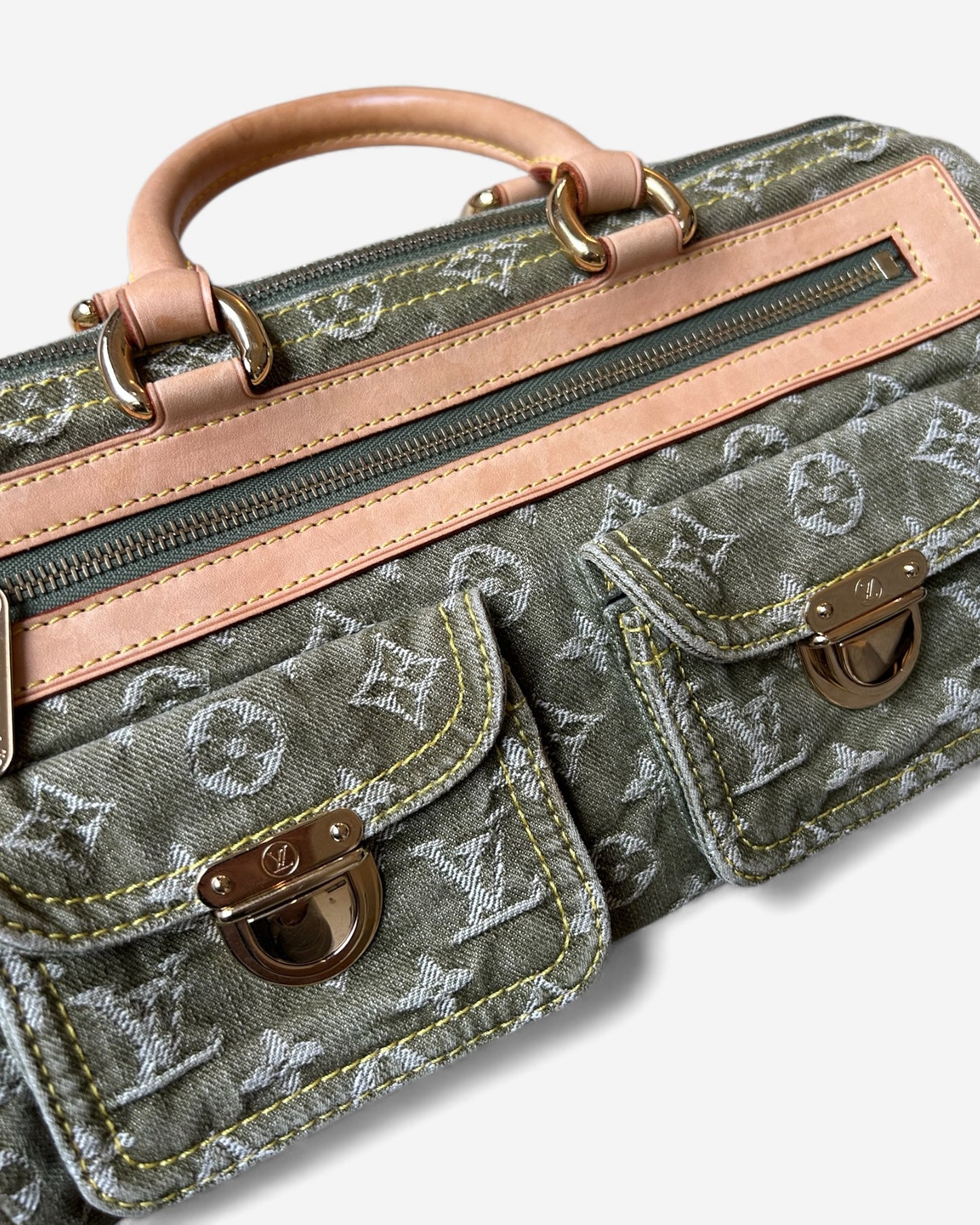 Louis Vuitton Green Monogram Denim Neo Speedy Bag