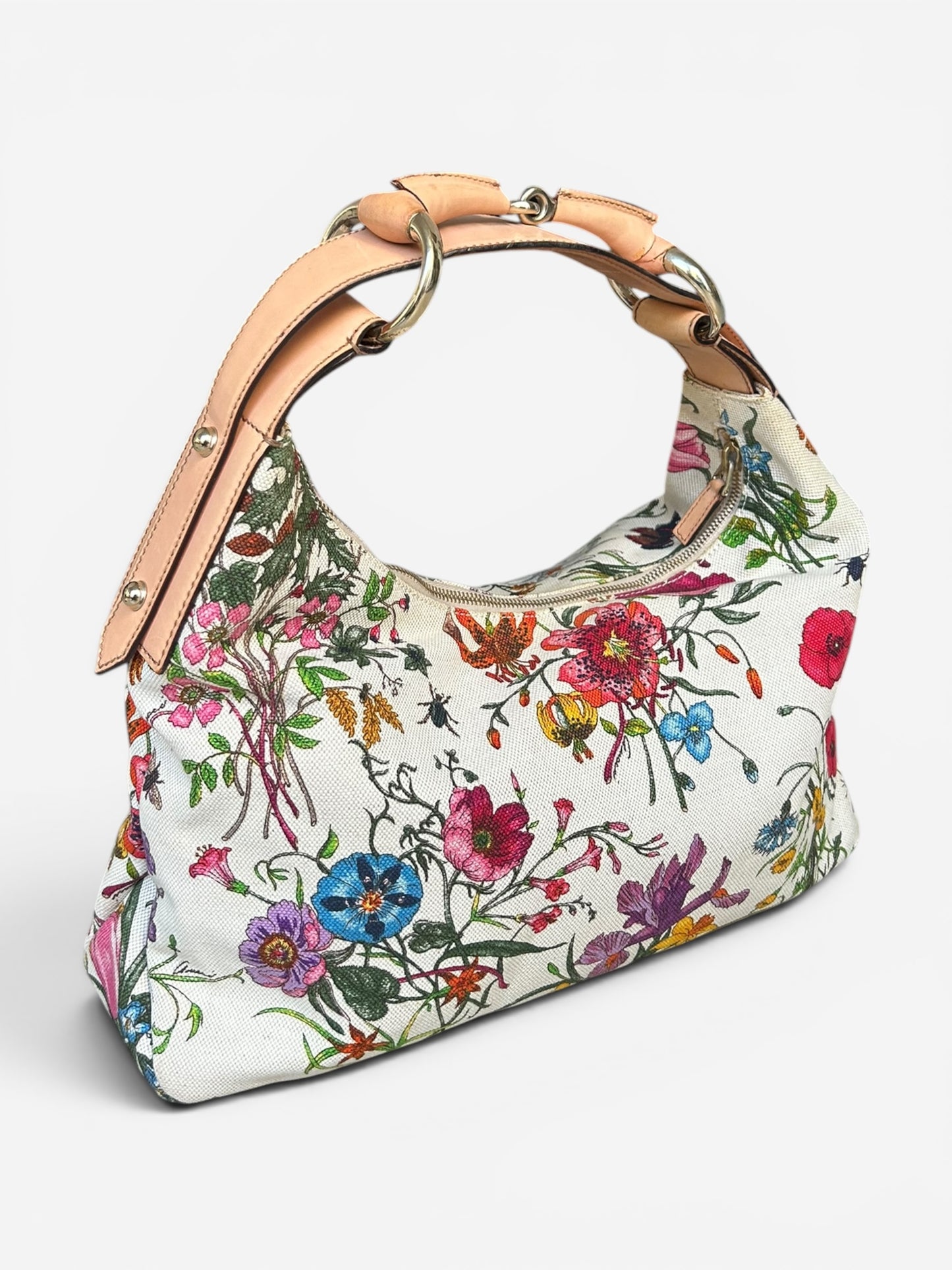 Gucci Flora Horsebit Hobo