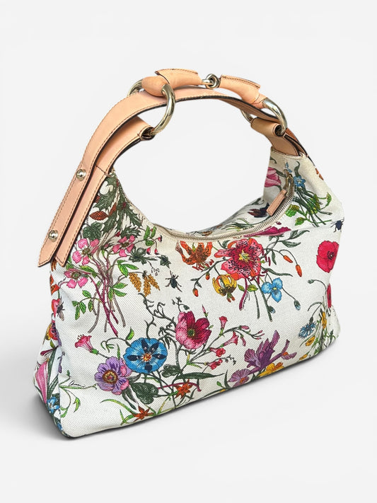 Gucci Flora Horsebit Hobo