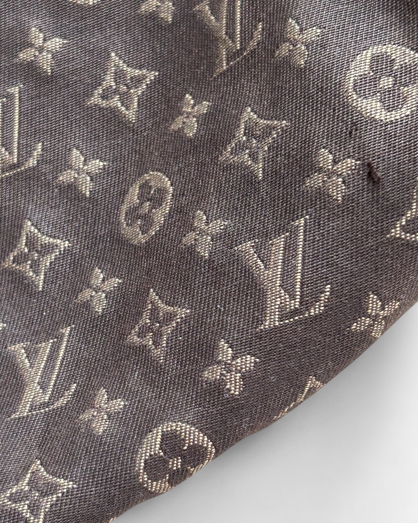 Close-up of Louis Vuitton Monogram Idylle pattern on Rhapsody 