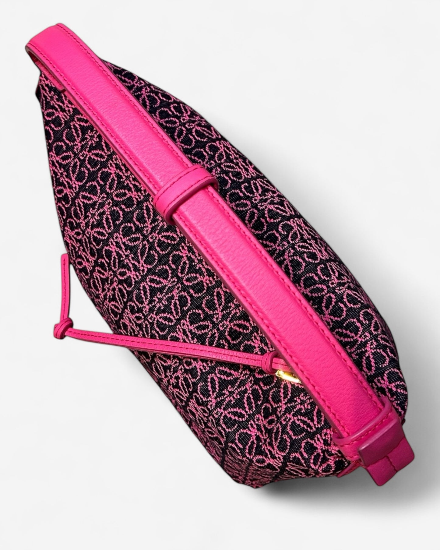 pre-owned Loewe Cubi Bag handle in hot pink