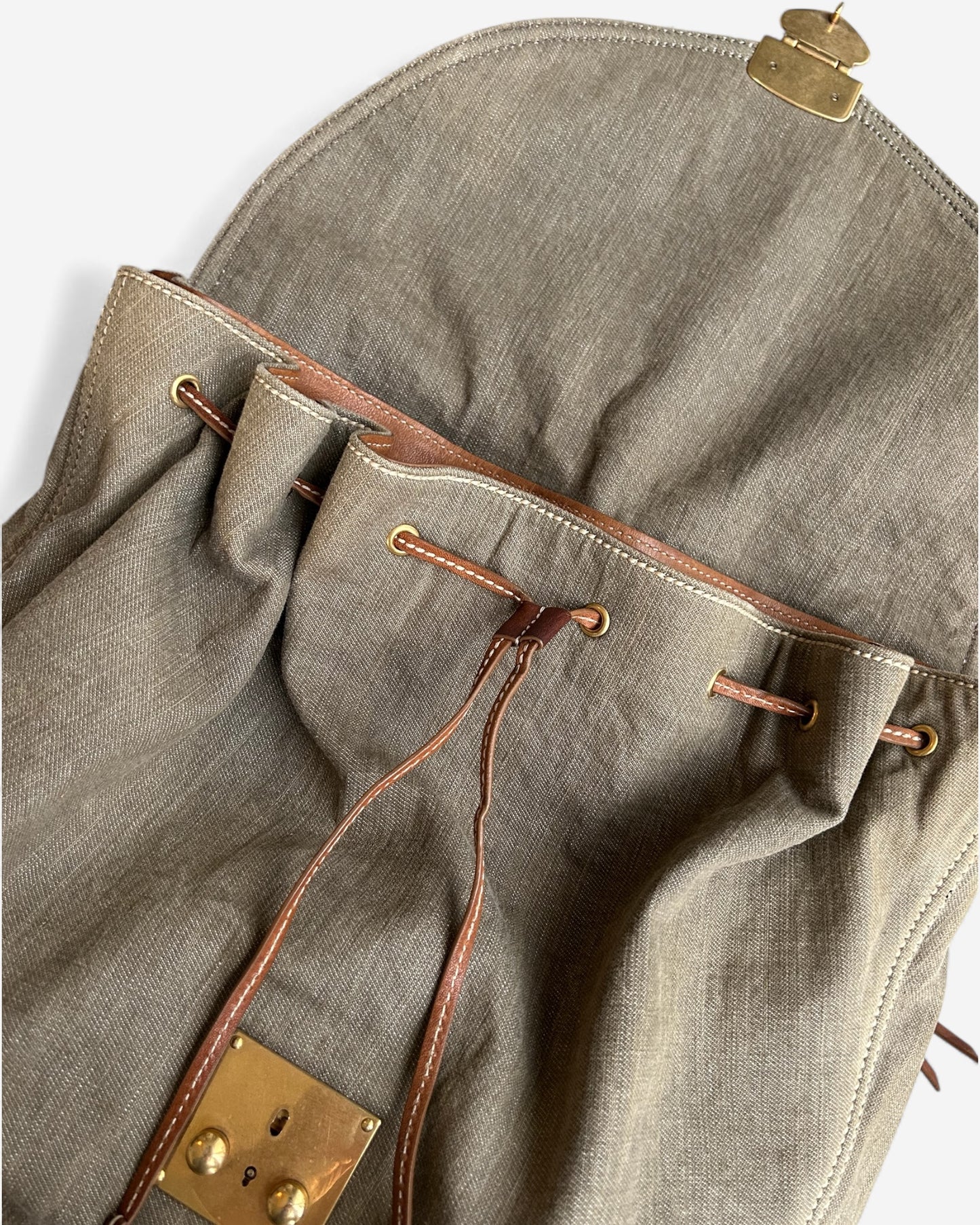 Miu Miu Green Khaki Denim bag