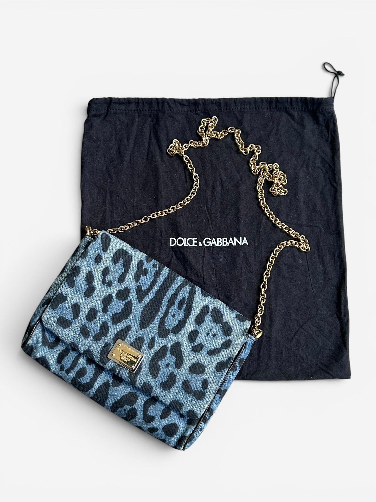 Dolce & Gabbana Denim leopard print