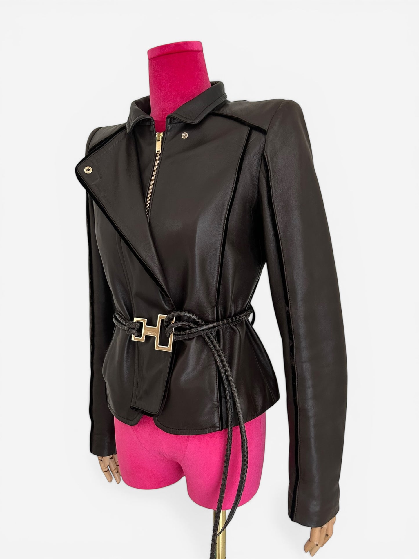Gucci leather jacket