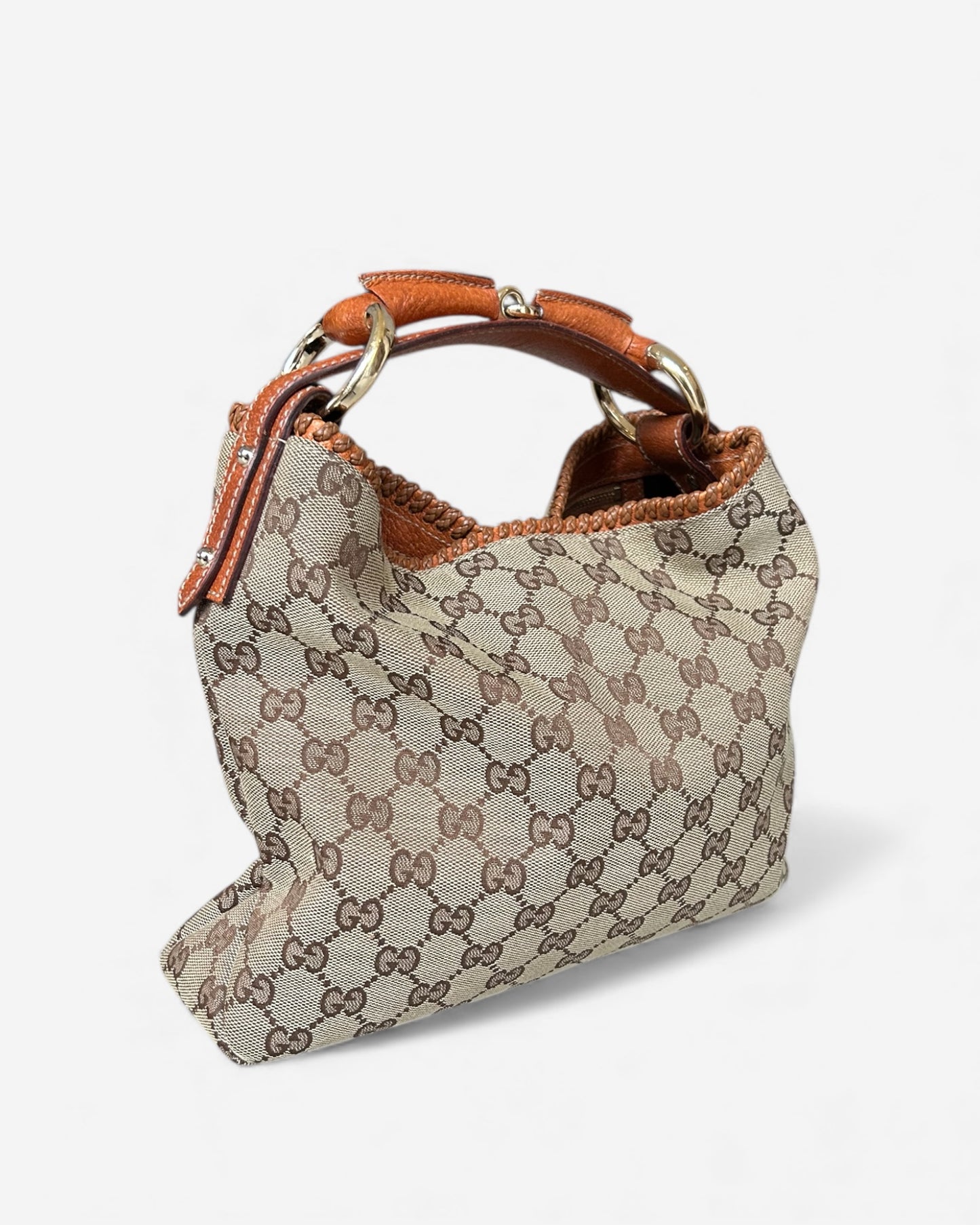 Gucci GG Supreme Horsebit Mini Hobo