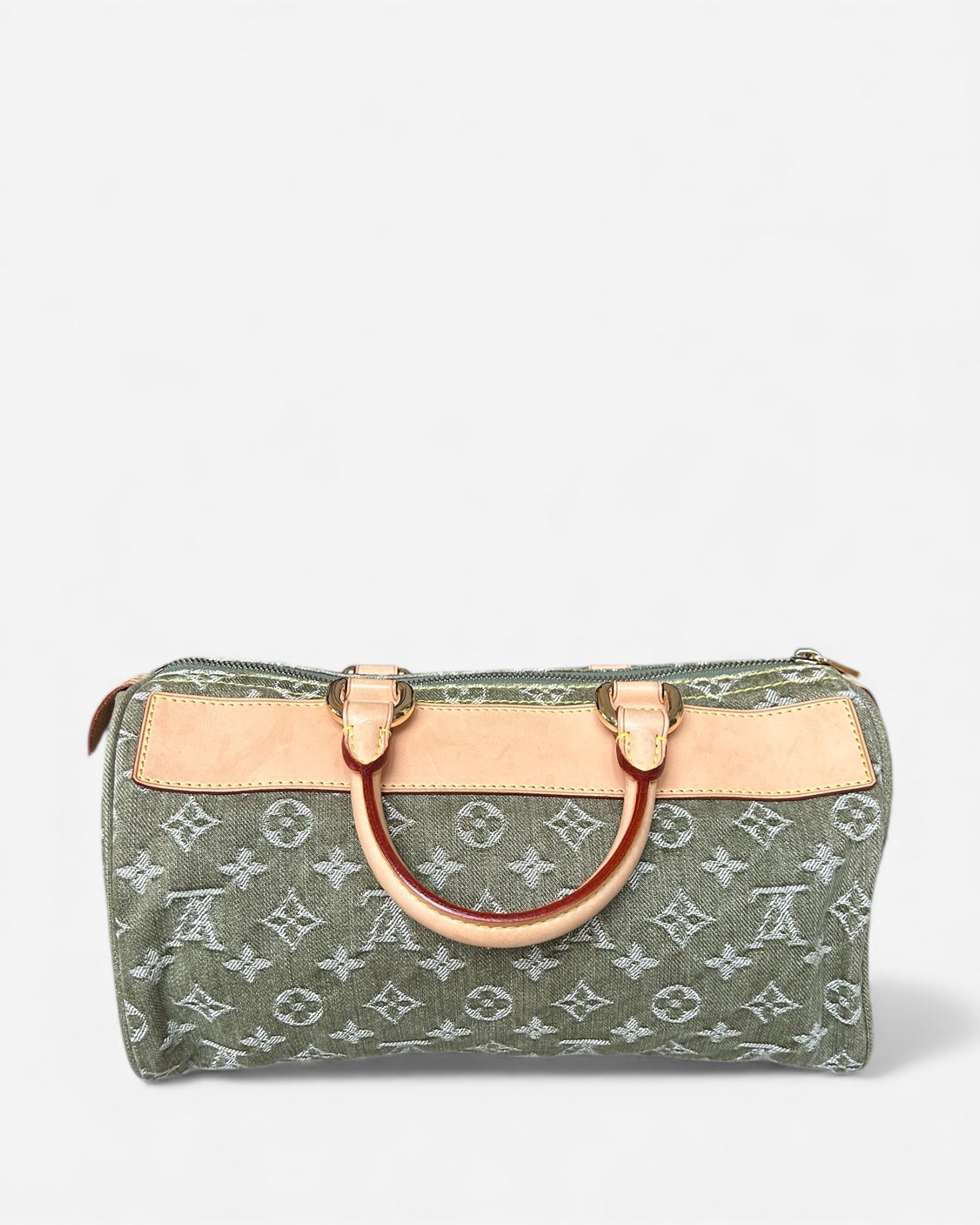 Louis Vuitton Neo Speedy – Green Monogram Denim 2005 | Bags with a