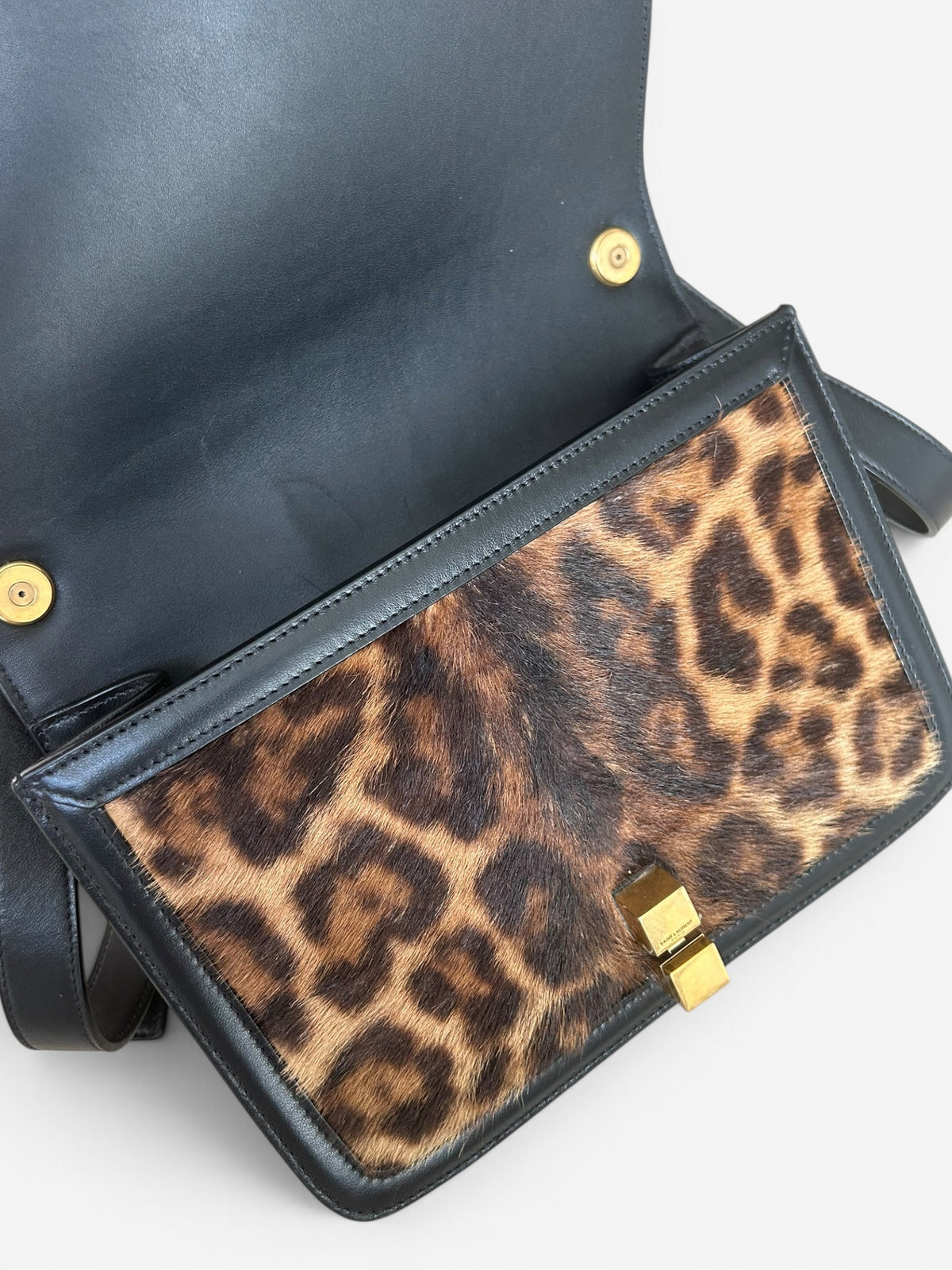 Saint Laurent Carre Pony Hair bag