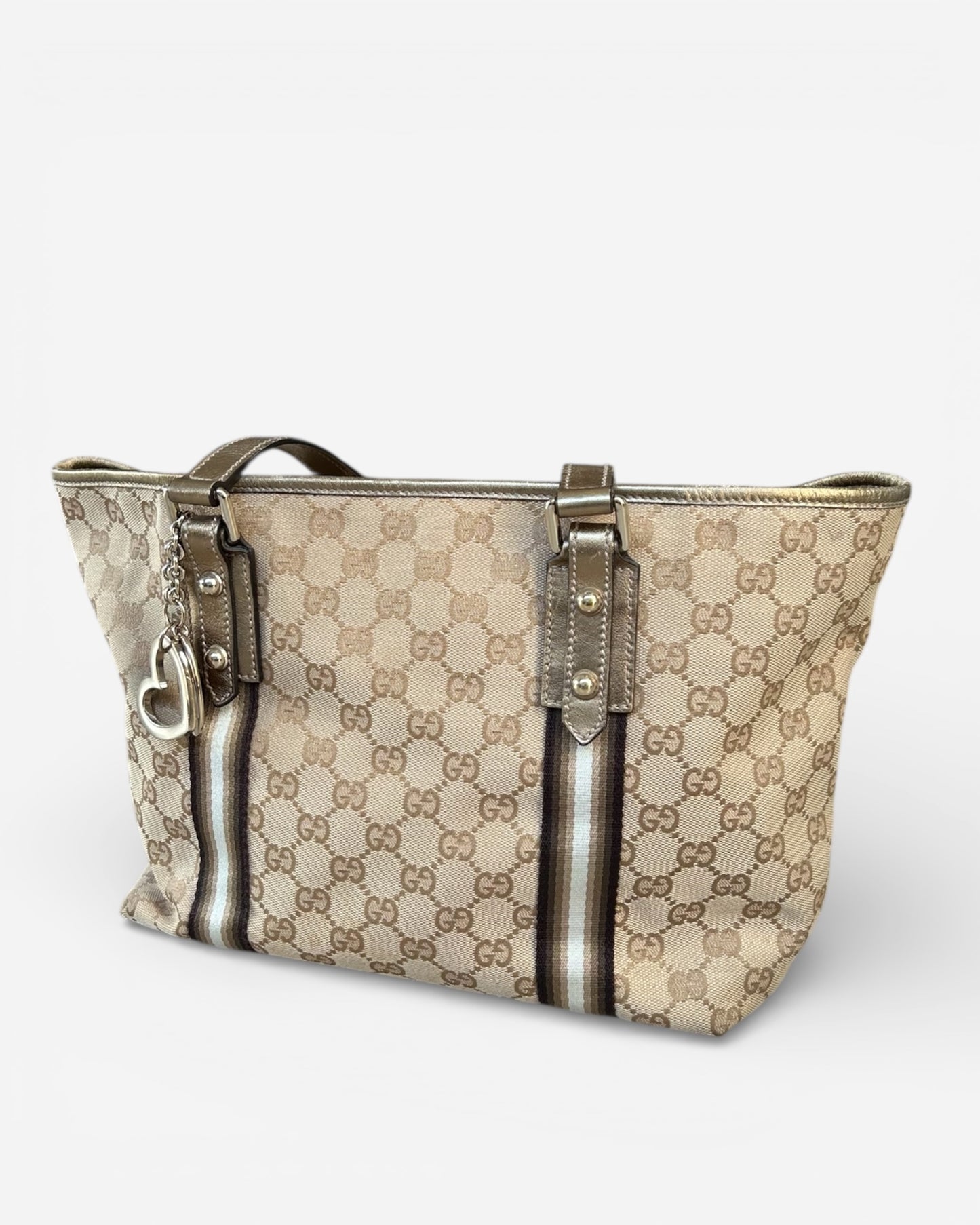 Gucci GG Monogram Jolicoeur Handbag Gold