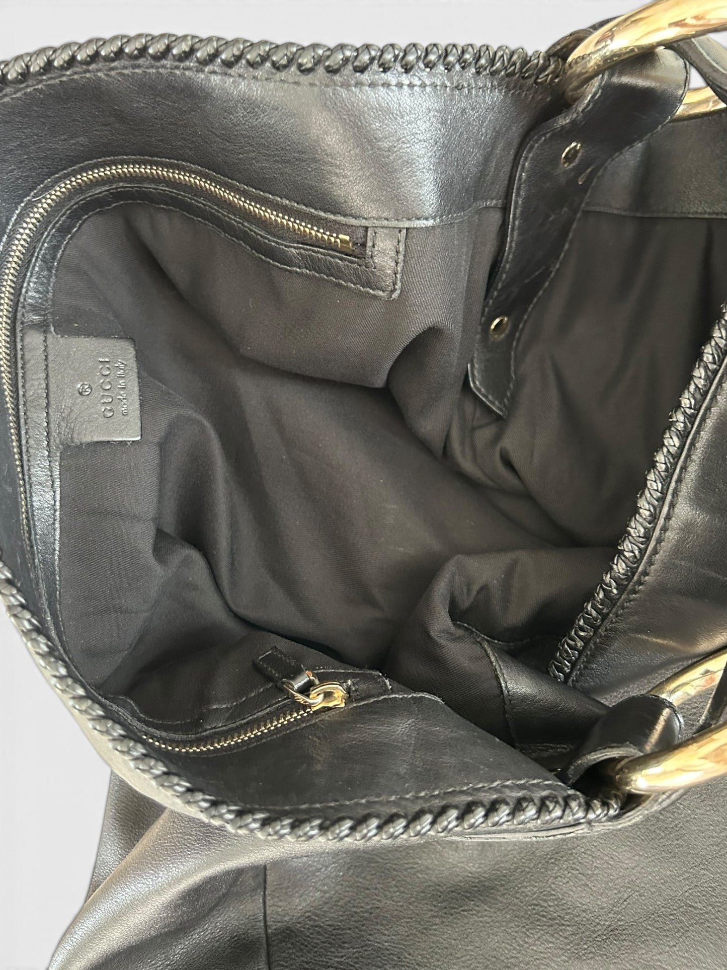 Gucci Horsebit Hobo - Black Leather