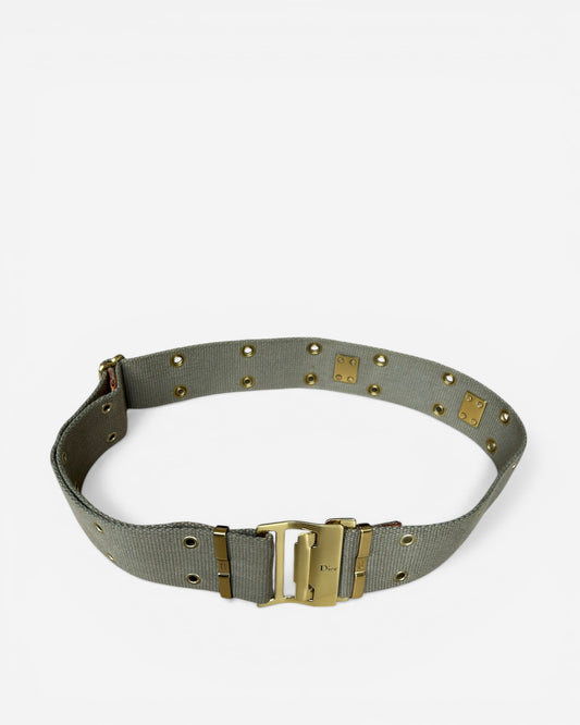 Christian Dior Vinatge Street Chic Military Belt - John Galliano 2002