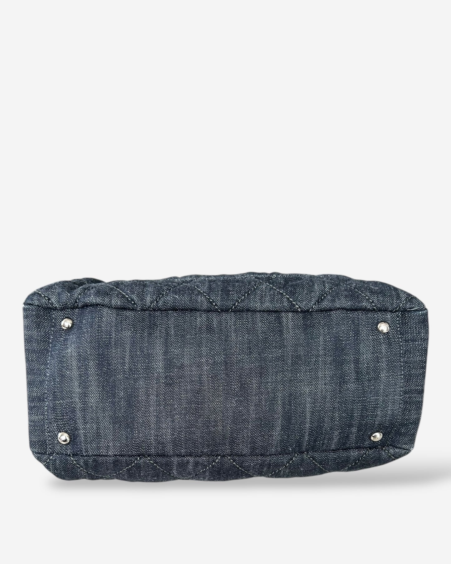 Chanel CC Tote Bag Navy denim