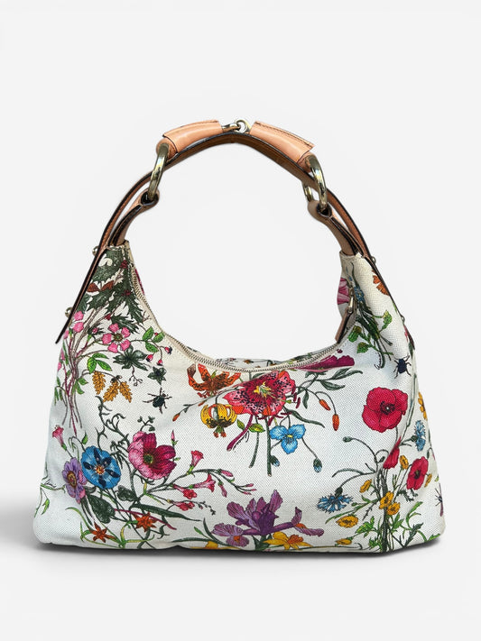Gucci Flora Horsebit Hobo