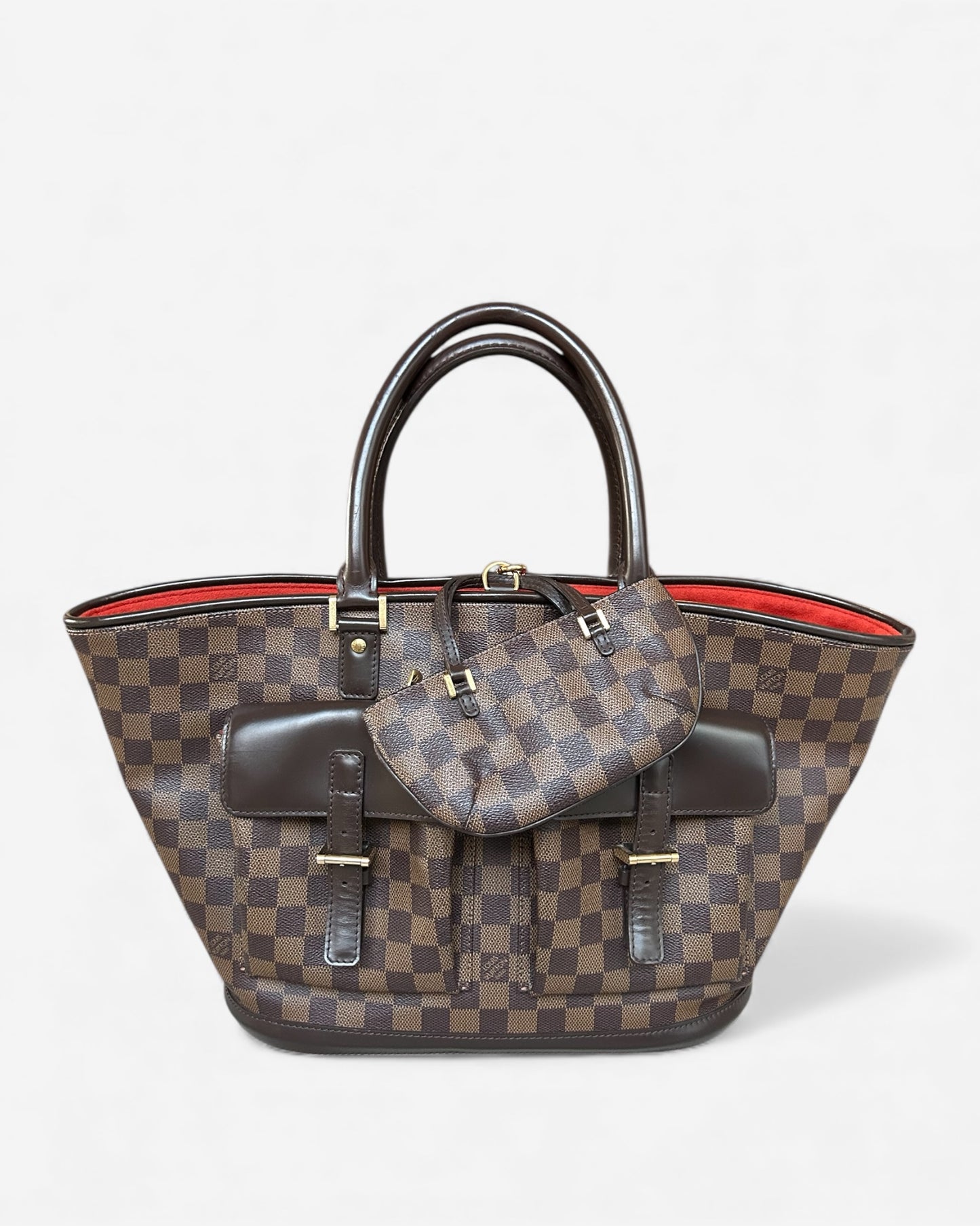 Vintage Louis Vuitton Manosque GM Damier Ebene Canvas