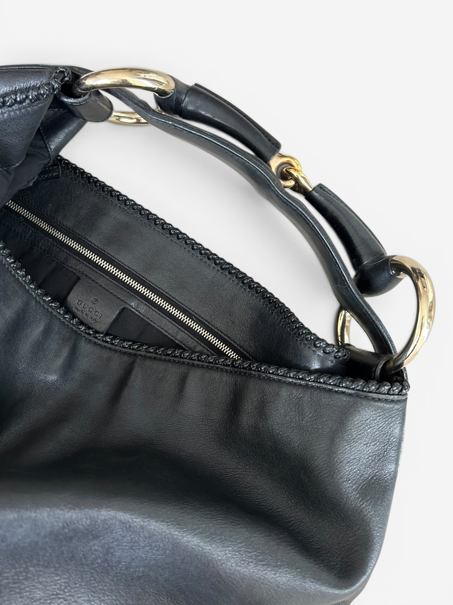 Gucci Horsebit Hobo - Black Leather
