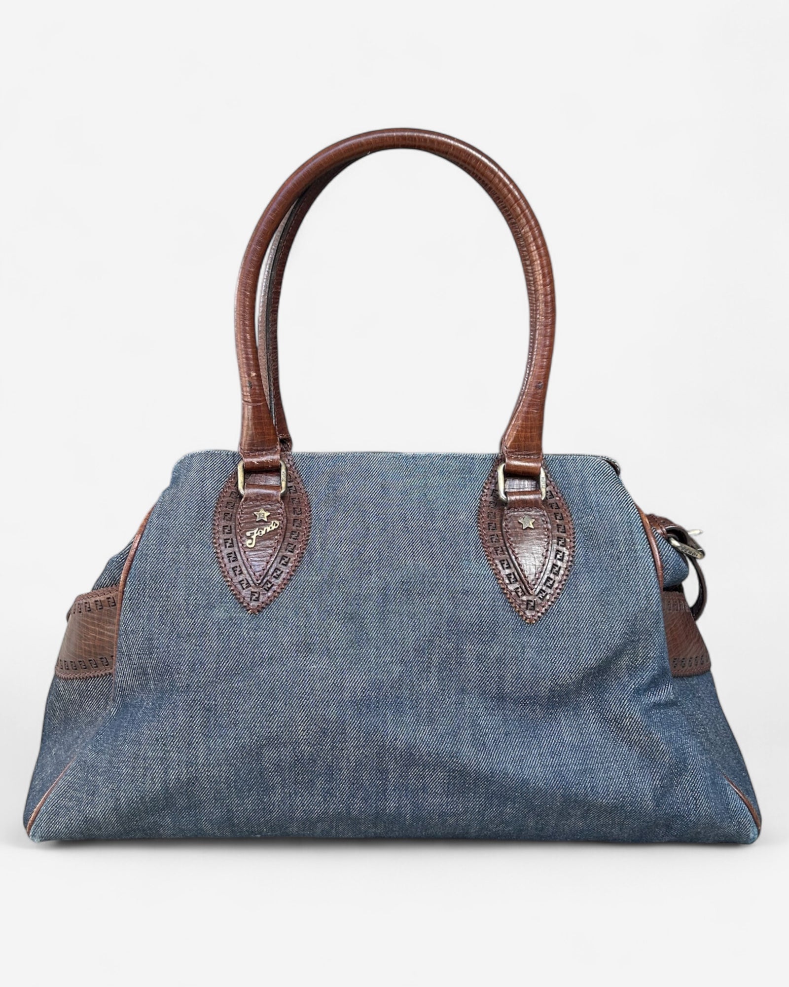 back of fendi tote bag with dual handles