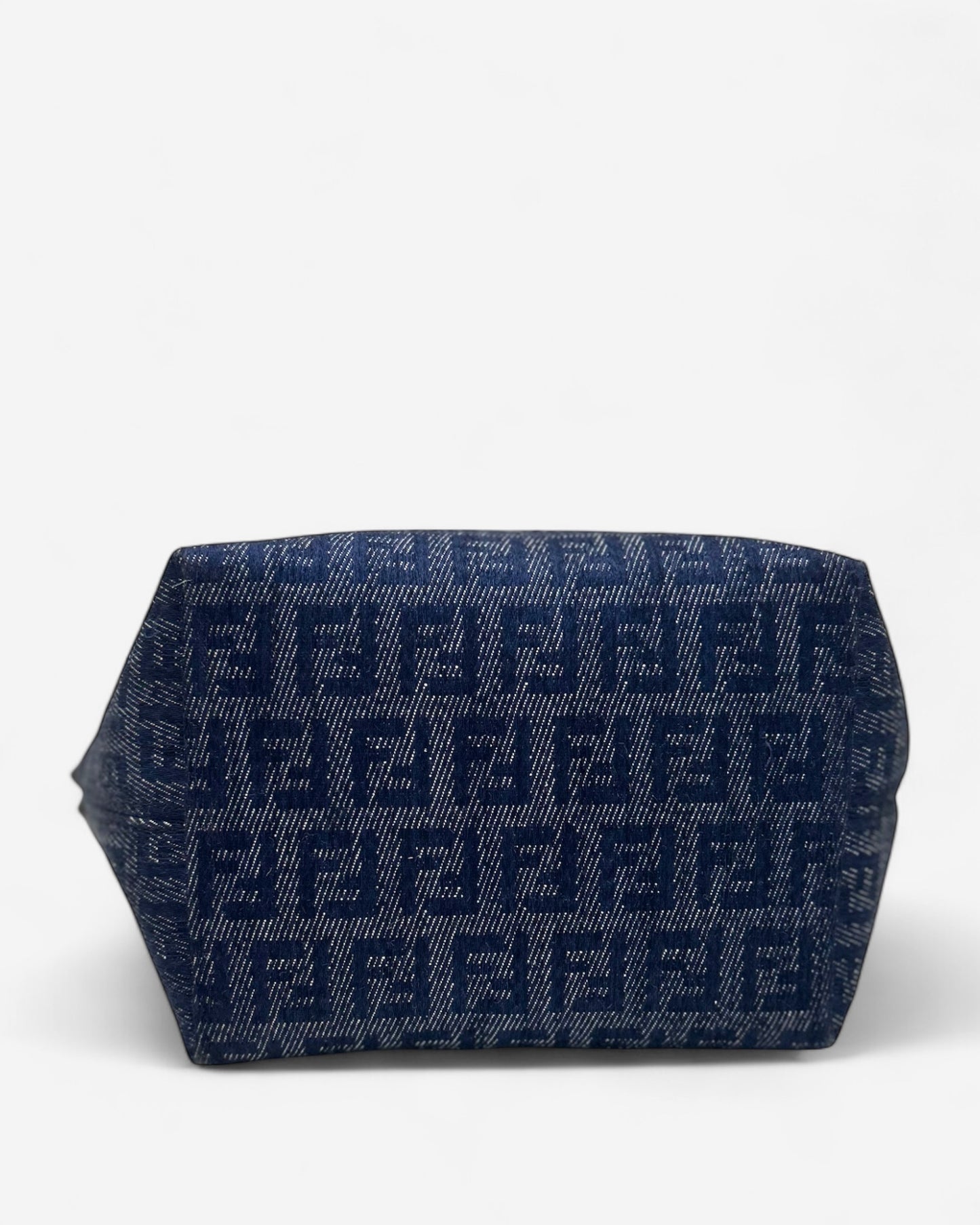 Vintage Fendi Mini Tote bag crafted from navy denim – sustainable designer accessory