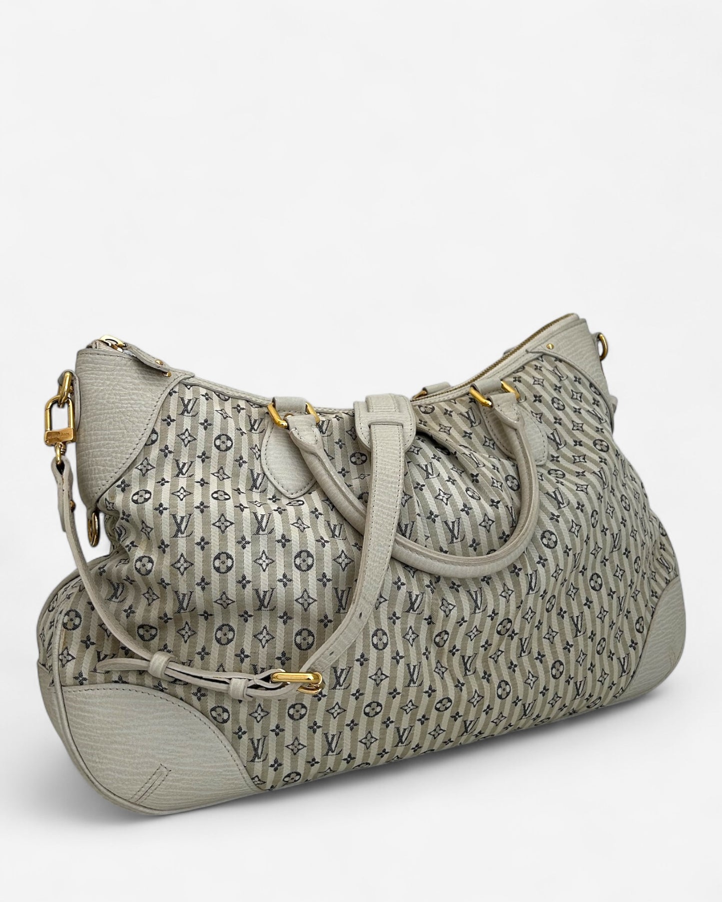 side view of vintage louis vuitton croisette marina tote