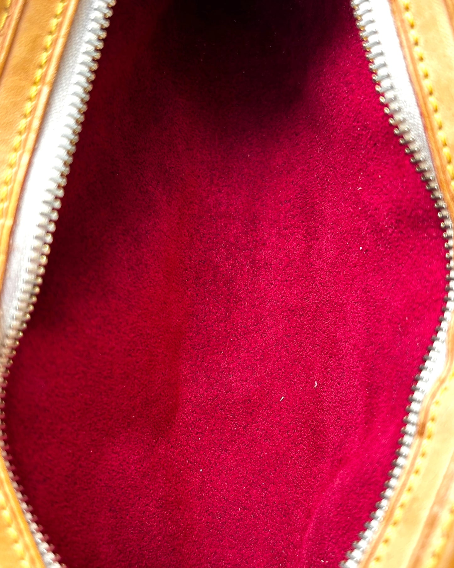 Interior of Louis Vuitton x Murakami White Monogram Multicolore Shirley – pre-owned designer bag