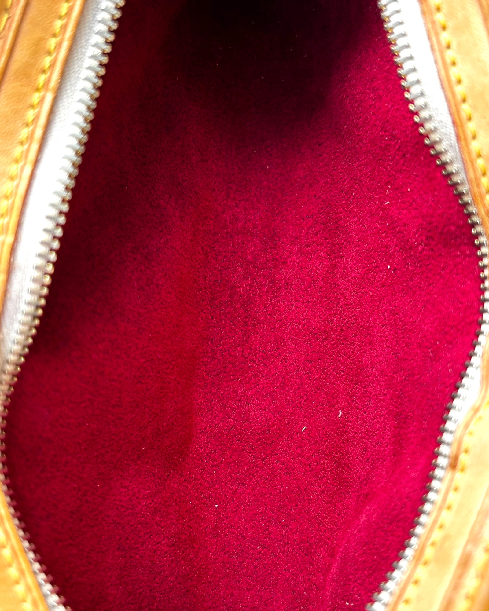 Interior of Louis Vuitton x Murakami White Monogram Multicolore Shirley – pre-owned designer bag
