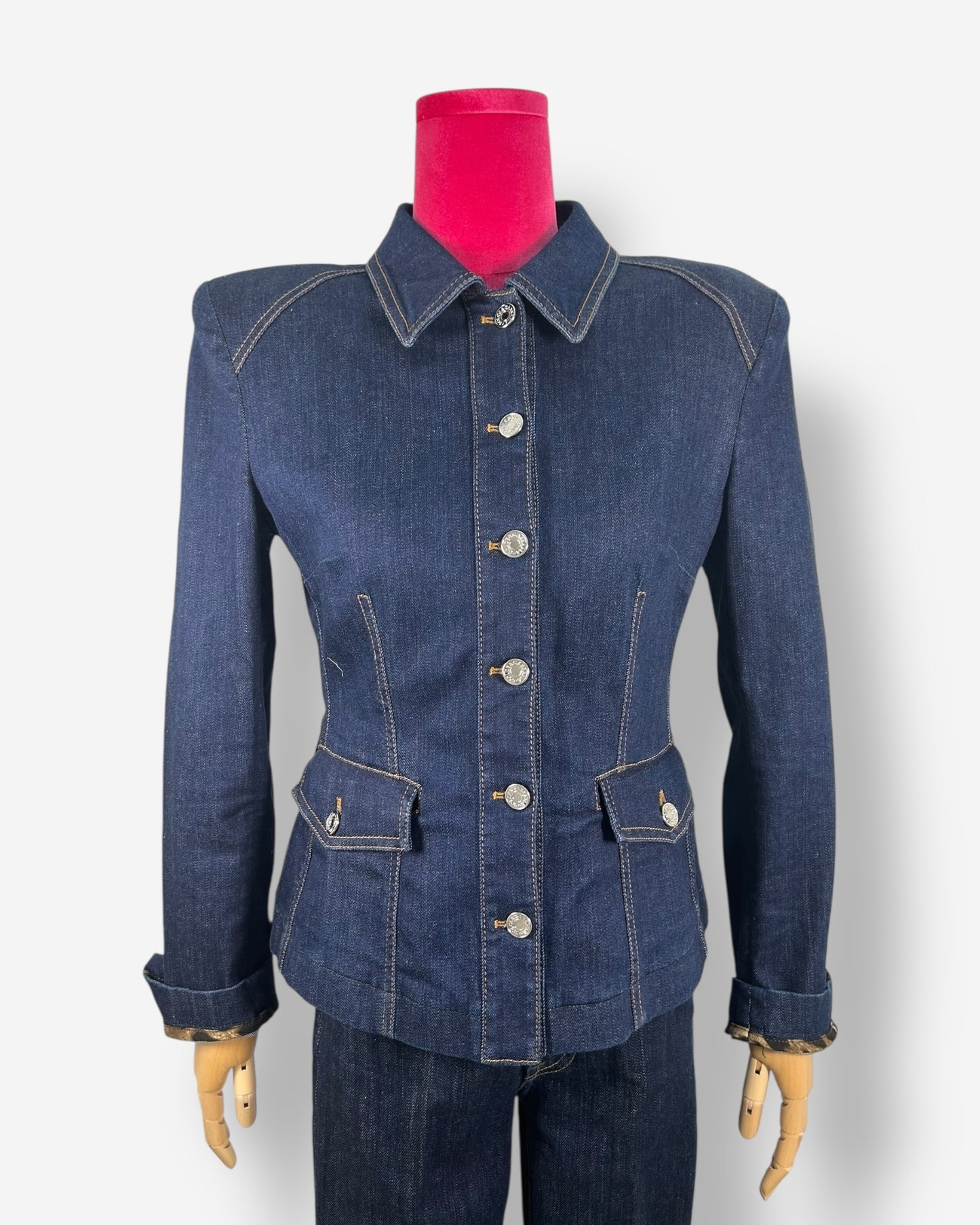 Dolce & Gabbana Denim/panter print jacket Jacket