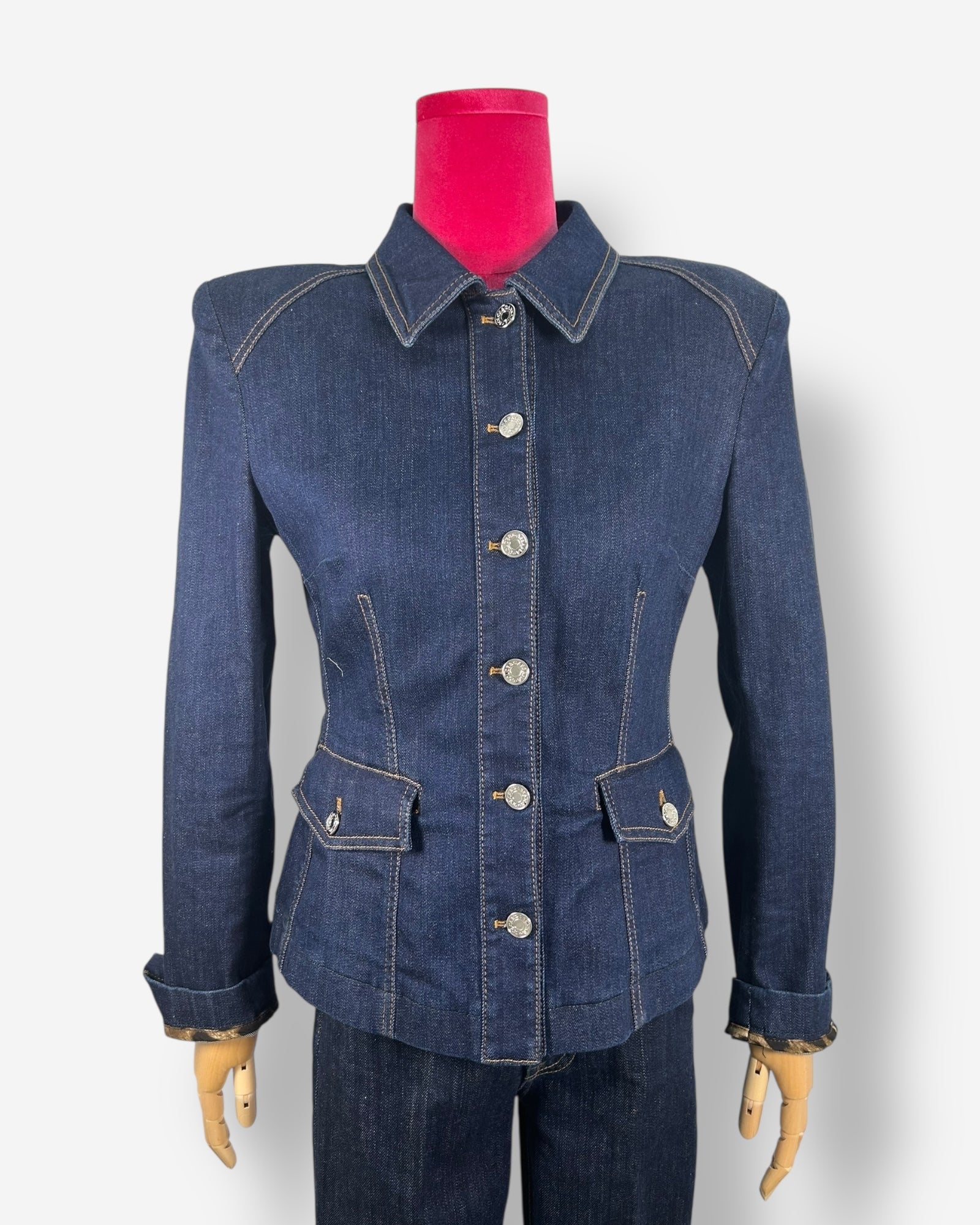 Dolce & Gabbana Denim/panter print jacket Jacket