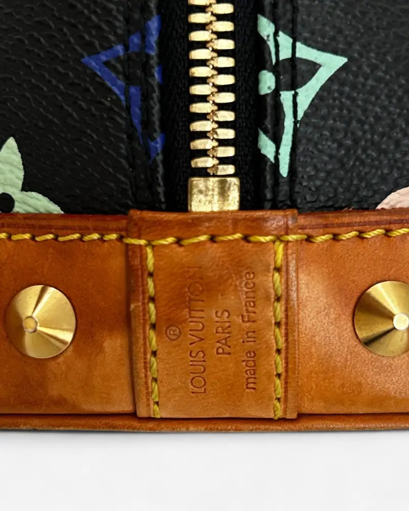 Louis Vuitton name detail – authentic Takashi Murakami Alma PM Monogram Multicolore 2004 handbag