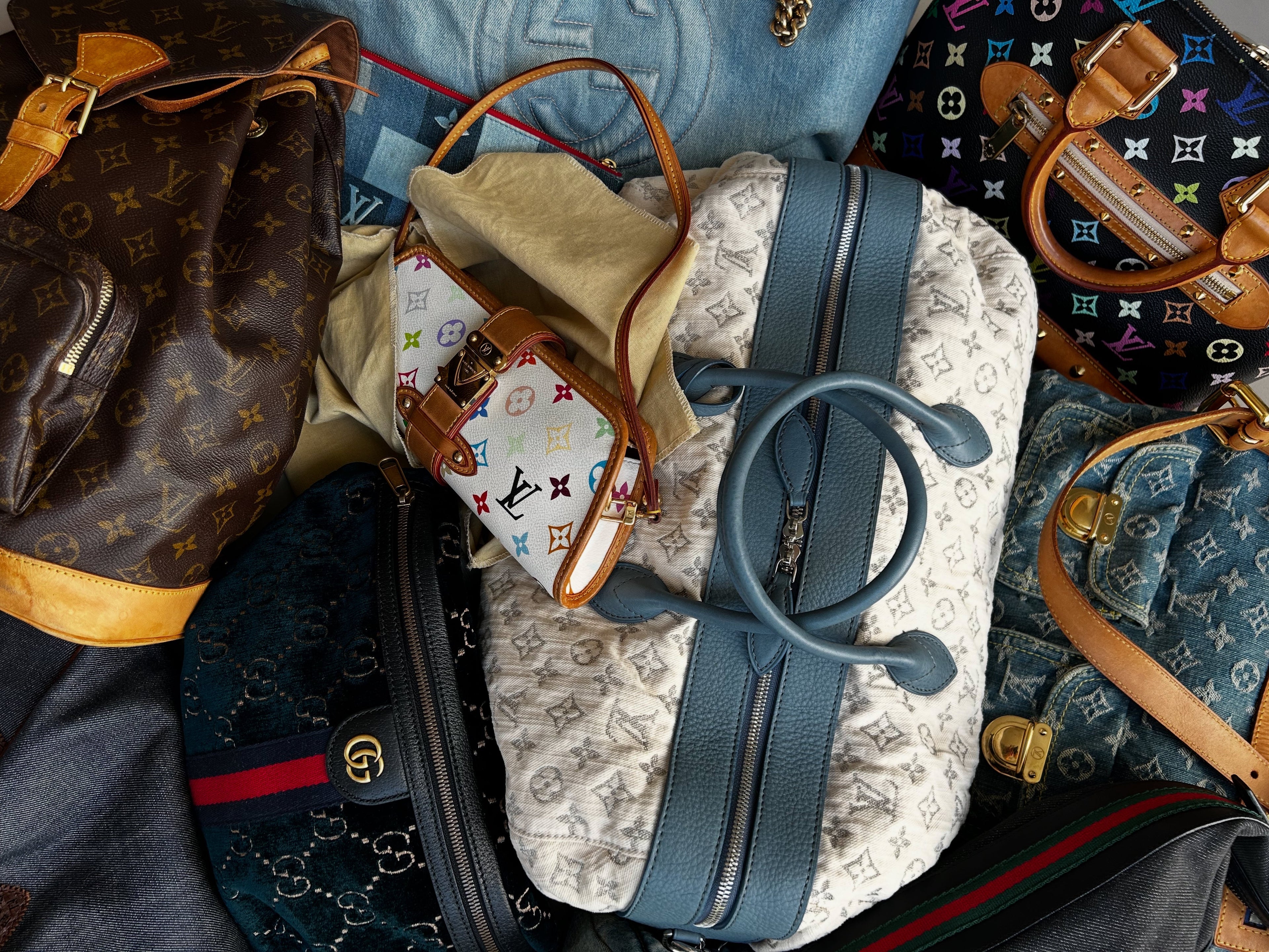 Vintage Designer bags from LV to Gucci to Fendi